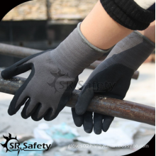 SRSAFETY 2016 new gloves/micro foam nitrile coated spandex hand glove